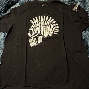 Black Graphic Skull Tee